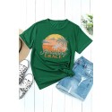 Green Amazing Grace Holiday Vibe Graphic Tee